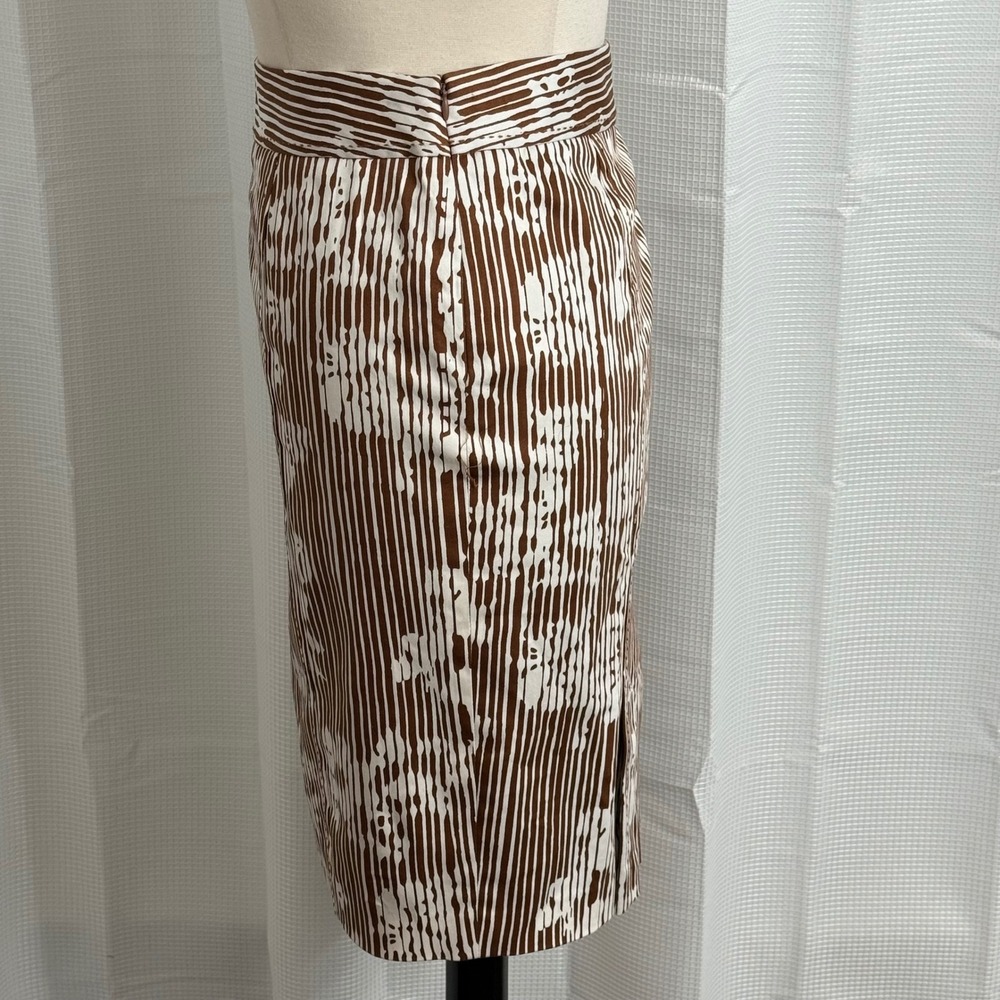 Jones New York Vertical Striped & Floral Print Pattern Pencil Skirt - Picture 3 of 7